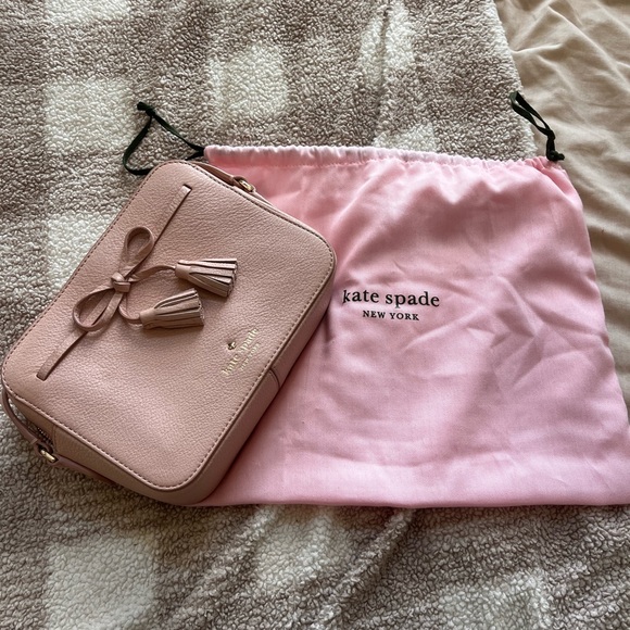kate spade Handbags - Kate Spade Blush Crossbody Bag with Tassels